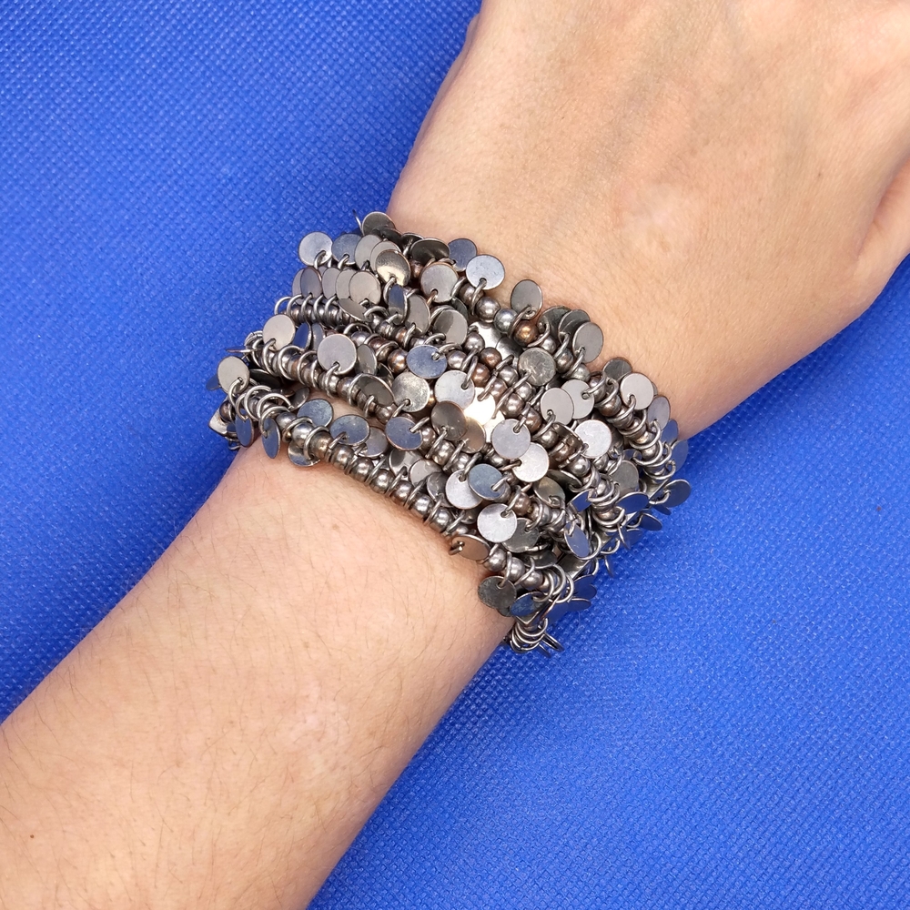 Silver Beaded Bracelet